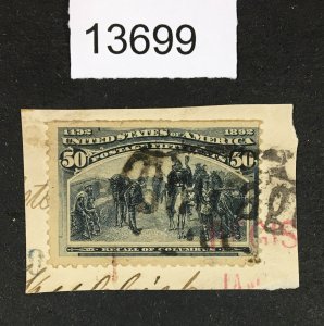 MOMEN: US STAMPS # 240 USED LOT #13699