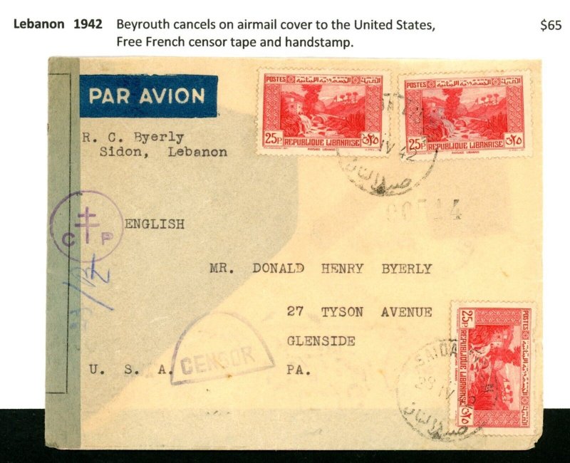 Lebanon 1942 Cover