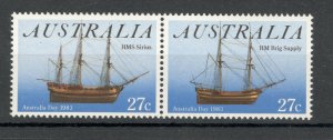 AUSTRALIA-MNH-SE-TENANT PAIR-AUSTRALIA DAY-1983.