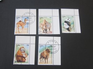 Cuba 1997 Sc 3808-12 sport CTO set MNH