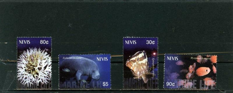 NEVIS 2003 Sc#1362-1365 FISH & MARINE LIFE SET OF 4 STAMPS MNH