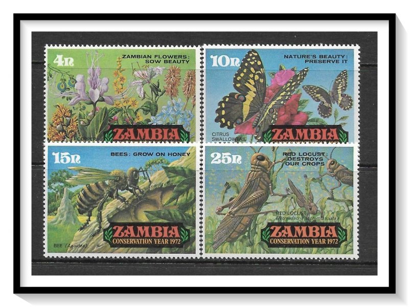 Zambia #86-89 Conservation Year Set MNH