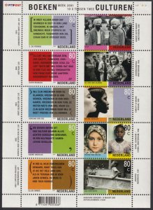 Sc# 1067 a-j Netherlands 2001 Book Week MNH mini sheet CV $7.25