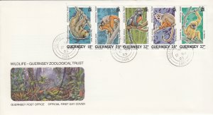 Guernsey Zoo Trust 1989 FDC pmk SARK