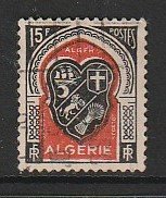 1949 Algeria - Sc 225 - used VF - single - Arms of Oran