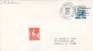 United States Kentucky Belmont R. Sta Lebanon Junction 1967 non-standard doub...