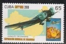 CUBA Sc# 5119 AIRPLANES planes aviation 65c  2010  MNG