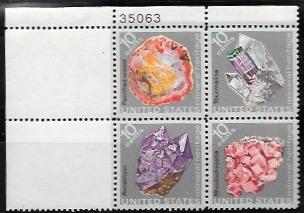 US #1538-41 MNH Plate Block.  Mineral Heritage