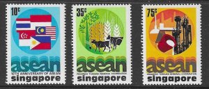 SINGAPORE SG308/10 1977 ASEAN  MNH