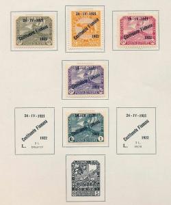 FIUME 1918/22 M&U Collection on Pages(Appx 35+Items) (Ref DD654