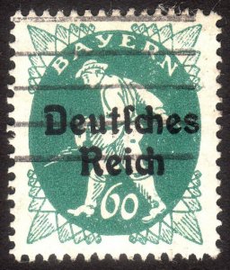 1920, Germany Bavaria 60pfg, Used, XF/Superb, Sc 263