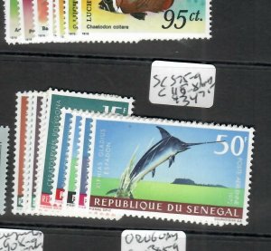 SENEGAL  (P2904B)  FISH SET SC 575-9, C115-8        MNH 