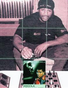 Angola 2000 Muhammad Ali/Box Legend/CHESS Souvenir Sheet Perforated MNH