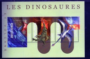 GUINEA 2013 DINOSAURS MINT VF NH O.G M/S (49GU )