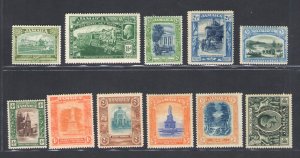 1919-21 JAMAICA - Stanley Gibbons n. 78/89 - MH* (missing no. 79)