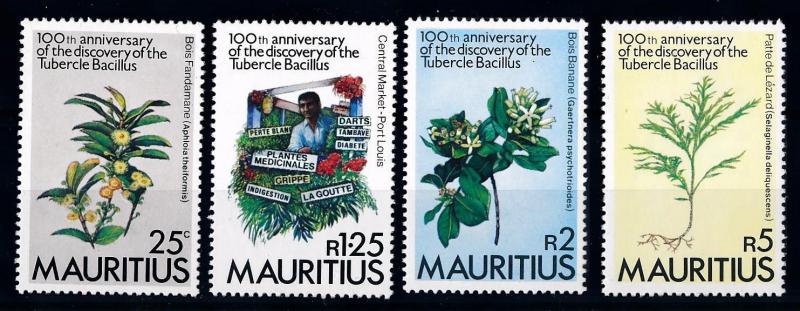 [65901] Mauritius 1982 Flora Medicinal Plants From Set MNH