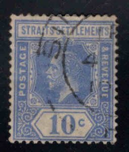 Straits Settlements Scott 190 Used 10c  Die 1, Wmk 4 stamp