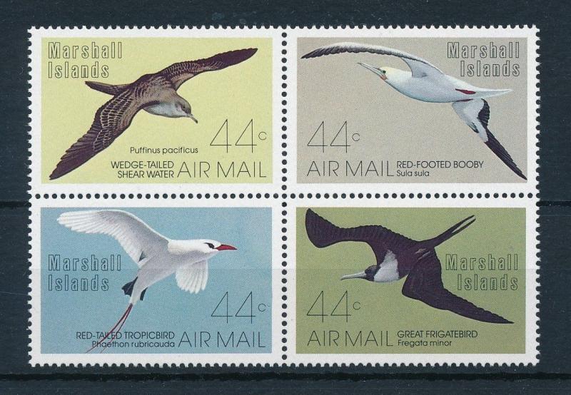 [23141] Marshall Islands 1987 Birds Vögel Oiseaux Ucelli Very Nice Set MNH