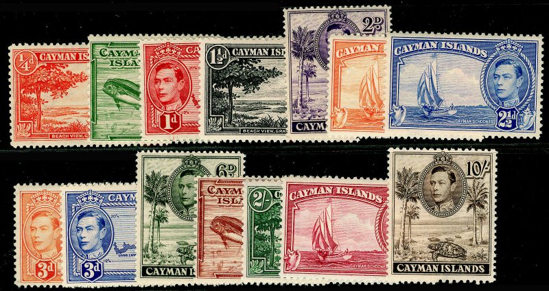 CAYMAN ISLANDS SG115-126, COMPLETE SET, NH MINT. Cat £100.