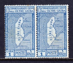 Oltre Giuba - Scott #34 - Pair - MNG - A few specks of toning - SCV $3.20