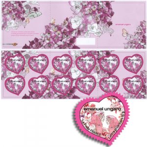 Scott #3588a Ungaro Hearts bklt MNH