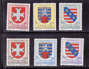 Luxembourg # B 204-209, Coat of Arms, Mint NH