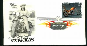 #4085 American Motorcycles - Chopper - Digital Color Canc...