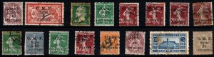 Vintage Syria Grand Liban Value Pack Some Overprints Lot/16 Mixed Condition