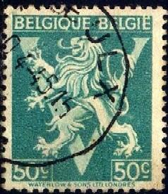 Arms, Lion Rampant, Belgium stamp SC#342 used