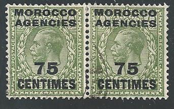 Great Britain Morocco Agencies #417-Pair, Used**-