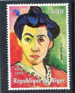 Niger 1998 HENRI MATISSE La Raie Verte Painting Stamp Perforated Mint (NH)