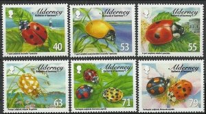 Alderney 2014 MNH Stamps Scott 484-489 Insects Ladybirds