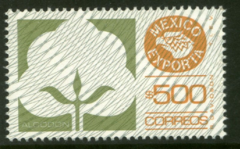 MEXICO Exporta 1138, $500P Cotton Fosfo Paper 7. MINT. NH. VF.