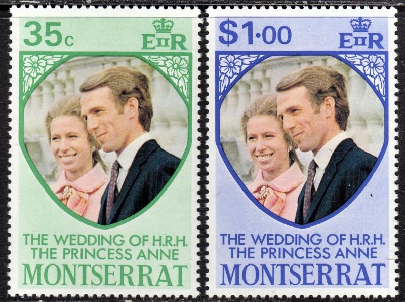 Montserrat Scott 300-01  complete set  F to VF mint OG NH.