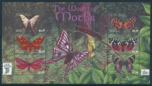 [108989] Carriacou & Petite Martinique 2001 Butterflies moths Mini sheet MNH