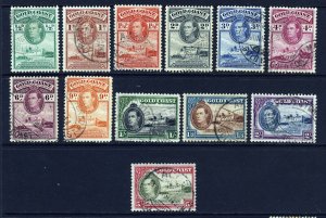 GOLD COAST KG VI 1938 to 1943 Full Perf.12 Set to 5/-  SG 120 to SG 131 VFU