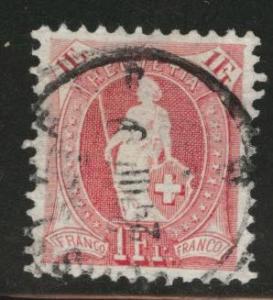 Switzerland Scott 124 used 1907 stamp CV$9.25