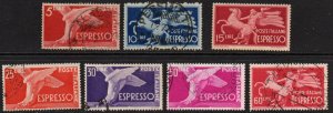 Italy Sc #E19-E25 Used