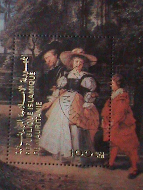 ​MAURITANIA-1978-FAMOUS PAINTING -PETER PAUL RUBENS-CTO FANCY CANCEL S/S VF