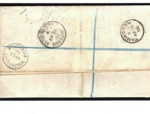 GB Poor Law Cover Registered ORDER OF REMOVAL Birmingham 1880 EL Tamworth R222a