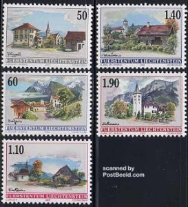 Liechtenstein 2000, Definitives, views 5v, MNH