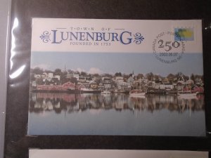 Canada  Special Event Covers   S55  Lunenburg  2003