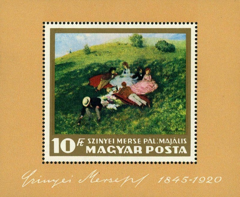 Hungary Szinyei Merse Painter Art Souvenir Sheet Mint NH