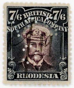 (I.B) Rhodesia/BSAC Revenue : Duty Stamp 7/6d (1911)