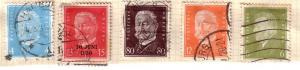 Germany #367,369,373,383,385,Used Cat.$5.70