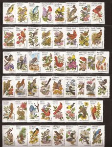 1982 USA - Sc1953-2002 - MNG VF - singles - State Birds and Flowers