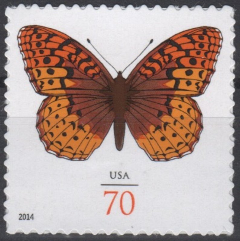 USA Sc. 4859 70c Fritillary Butterfly 2014 MNH