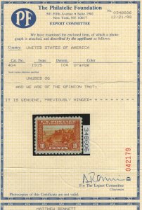 404 Jumbo XF with PF cert OG mint lightly hinged nice color ! see pic !