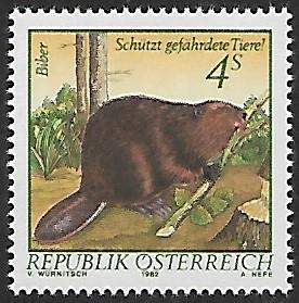 Austria - # 1222 - Beaver - MNH