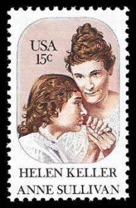 PCBstamps   US #1824 15c Helen Keller & Anne Sullivan, MNH, (10)